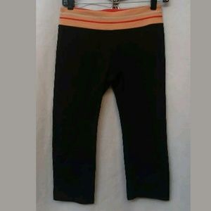 Alo Womens Snall Black Capri Leggings Yoga Stretch Pants